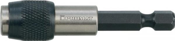 Promat Bithalter 1/4 Zoll F 6,3 1/4 Zoll C 6,3 Schnellwechselfutter Länge 60 mm